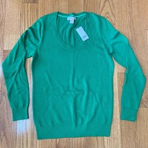 Banana Republic Green Waffle Knit Sweater - S